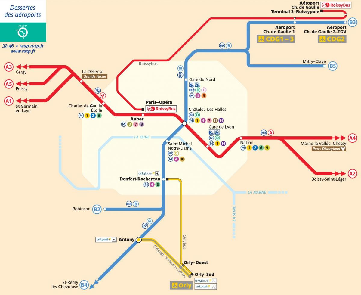 París principales estaciones de tren mapa