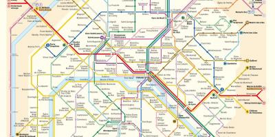 El Metro de París mapa