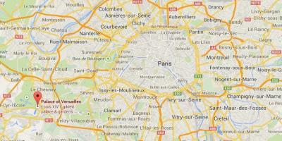 Mapa de versailles de París