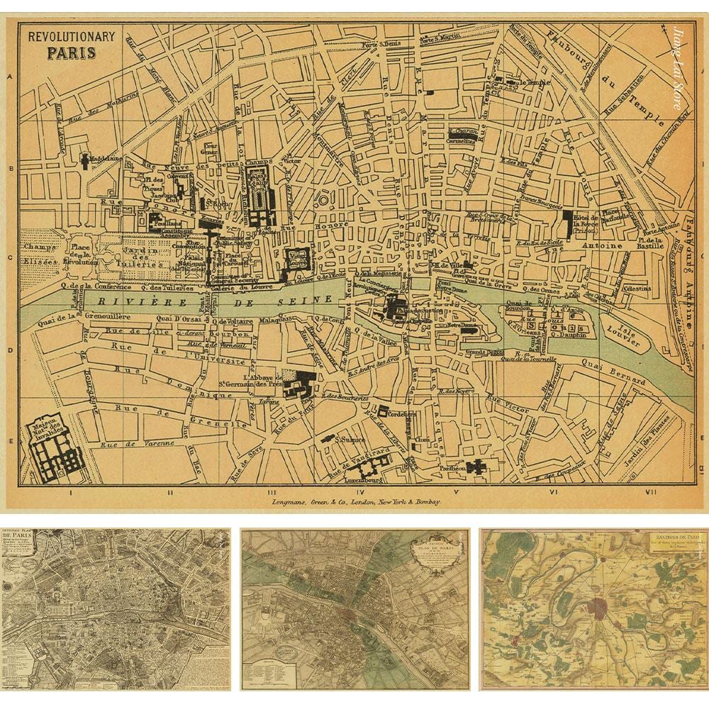 temprano el mapa de París