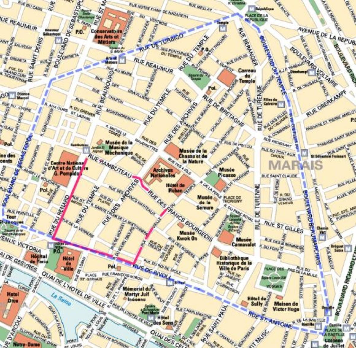 Mapa de París gay