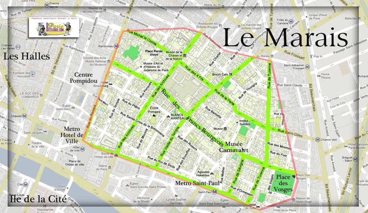 Marais De París Mapa 