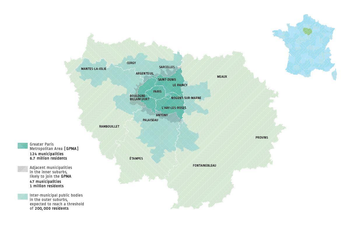 París departamentos mapa