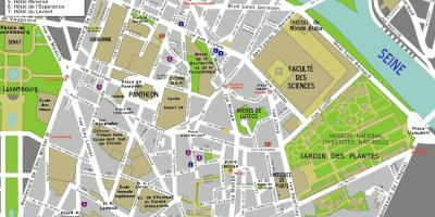 Mapa de 5º arrondissement de París