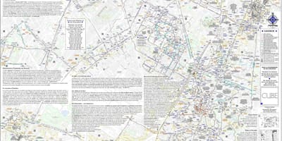 Mapa de las catacumbas de París