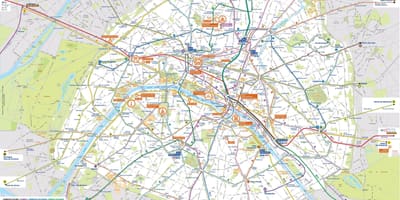 París transporte público mapa