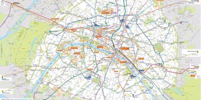 París transporte público mapa