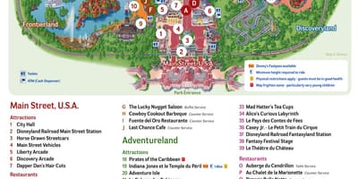 Disney village el mapa de París