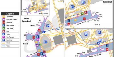 El aeropuerto de parís orly mapa