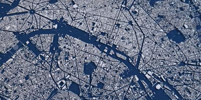Mapa de la antena de París