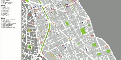 Paris bastille mapa