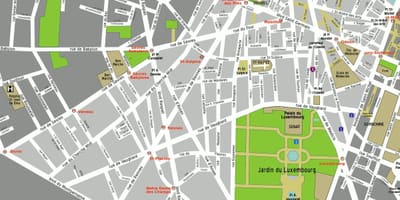 Mapa de distrito 6 de París
