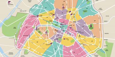 Mapa de la ciudad de París
