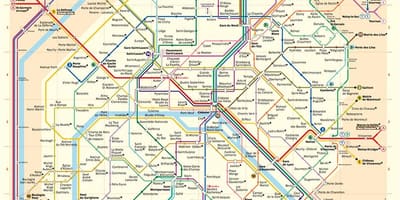 Mapa de la estación de metro de París