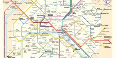 El Metro de París mapa