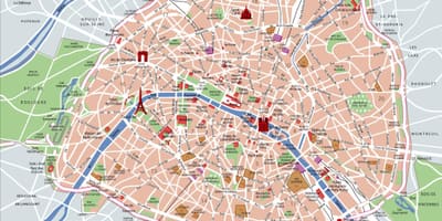 París lugares de interés mapa