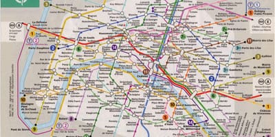 París línea de tren mapa