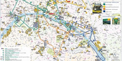 Abrir el mapa de París en autobús