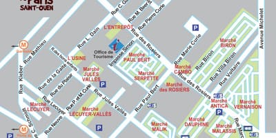 París distrito de compras mapa