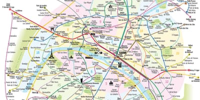 Mapa de las cosas que ver en París