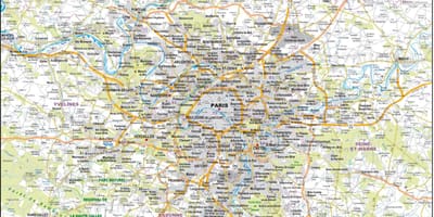 París mapa de carreteras