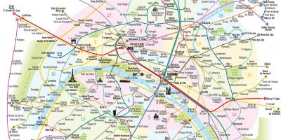Mapa de las cosas que ver en París