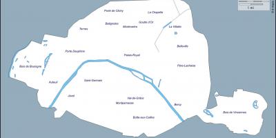 Mapa de París esquema
