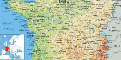 Mapa de París país