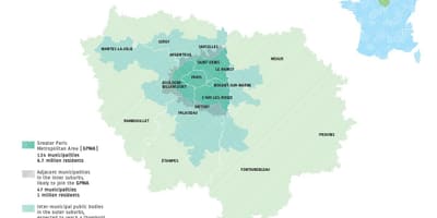 París departamentos mapa