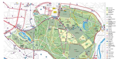 Mapa de vincennes de París